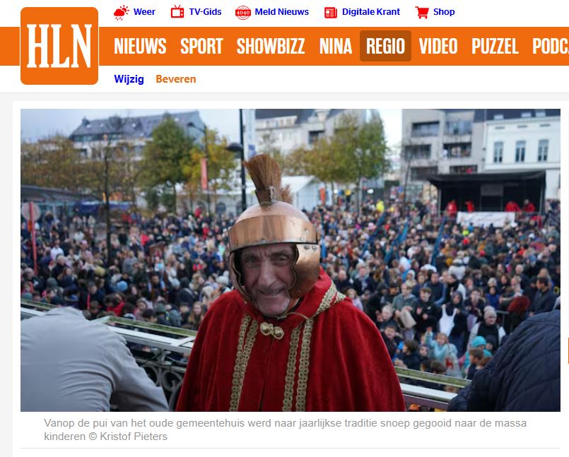 Sint-Maarten laat kinderen grielen naar snoep